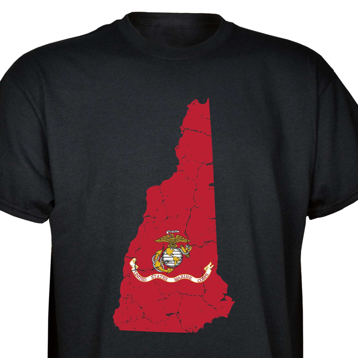 Customizable USMC T-Shirt with Choose-your-State Option - SGT GRIT
