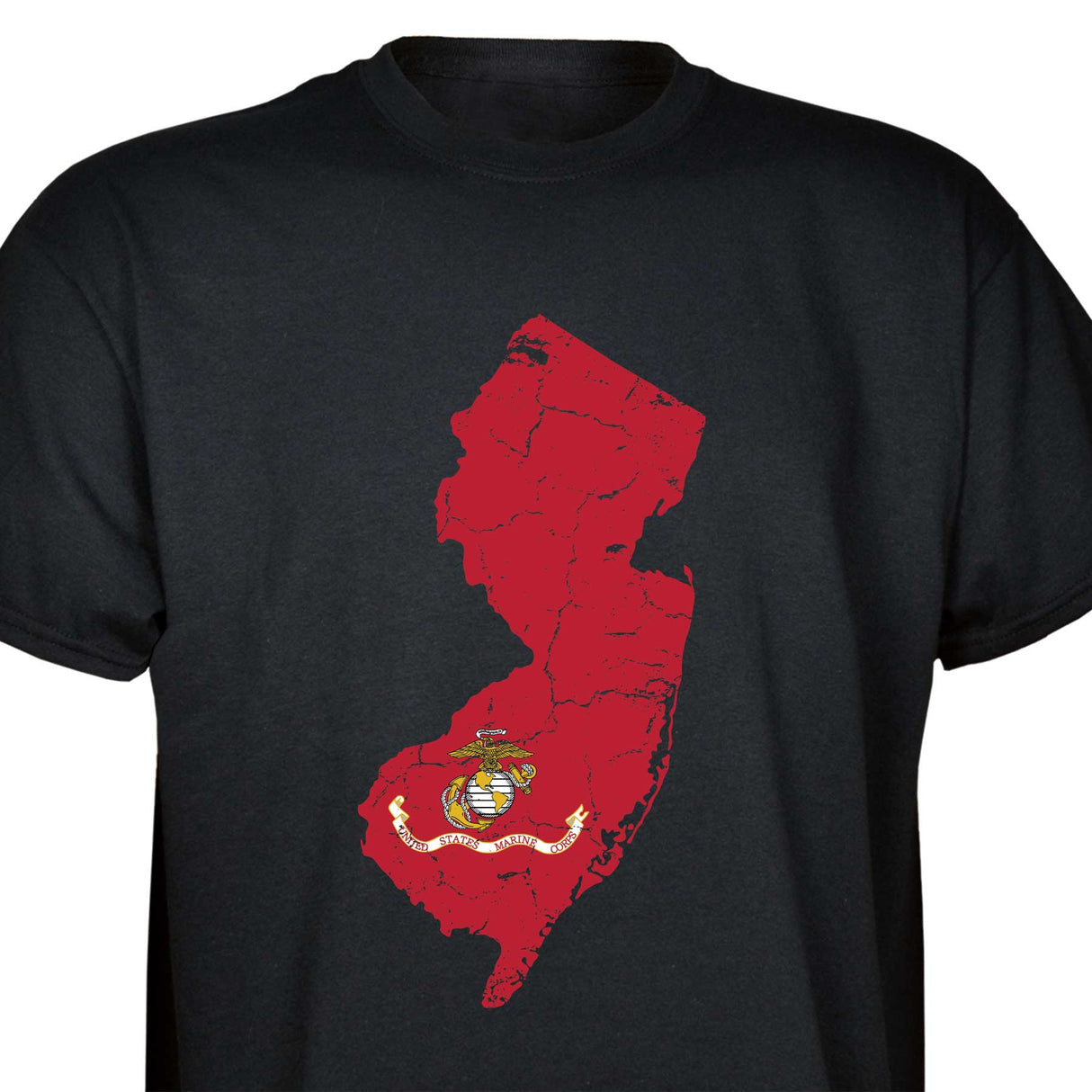 Customizable USMC T-Shirt with Choose-your-State Option - SGT GRIT