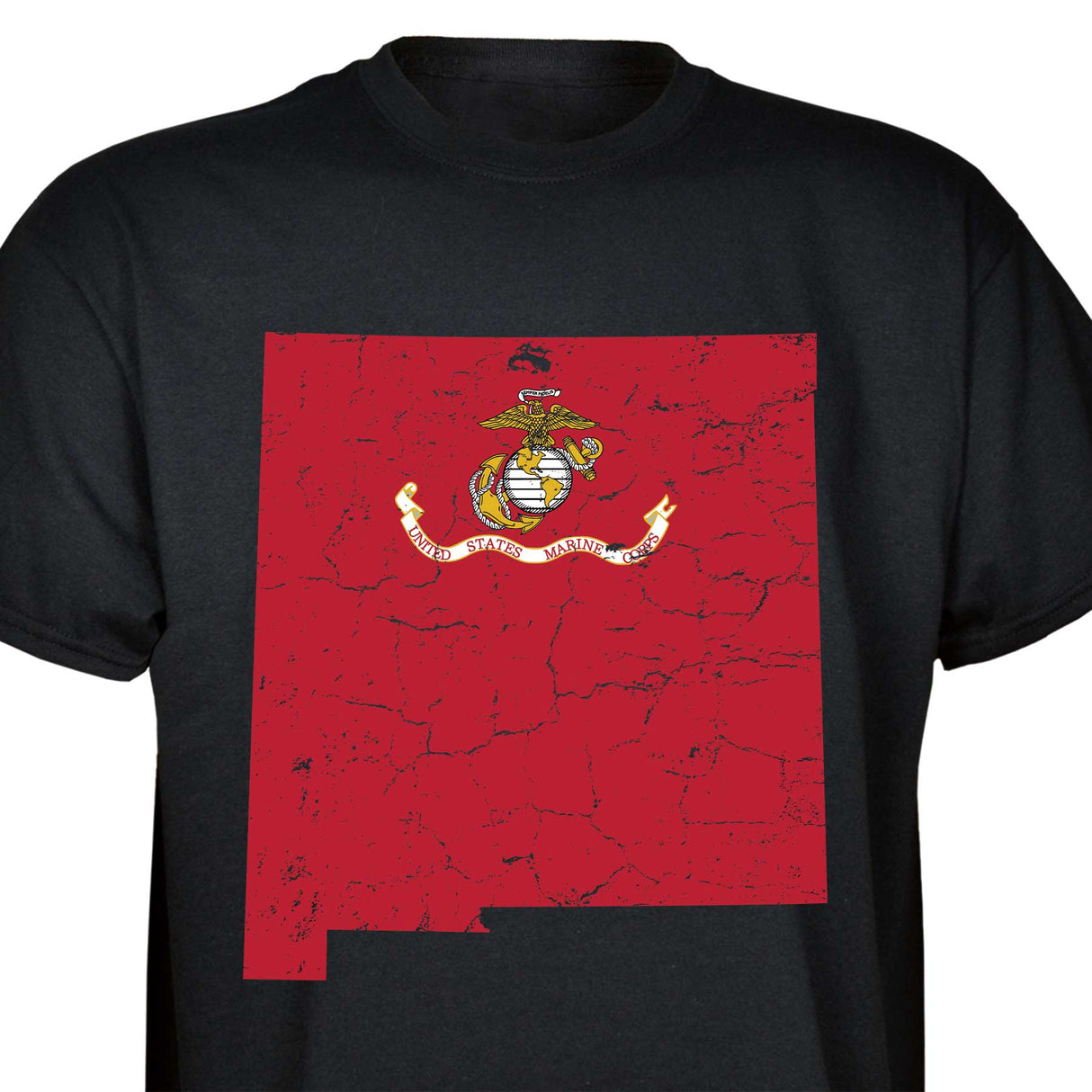 Customizable USMC T-Shirt with Choose-your-State Option - SGT GRIT