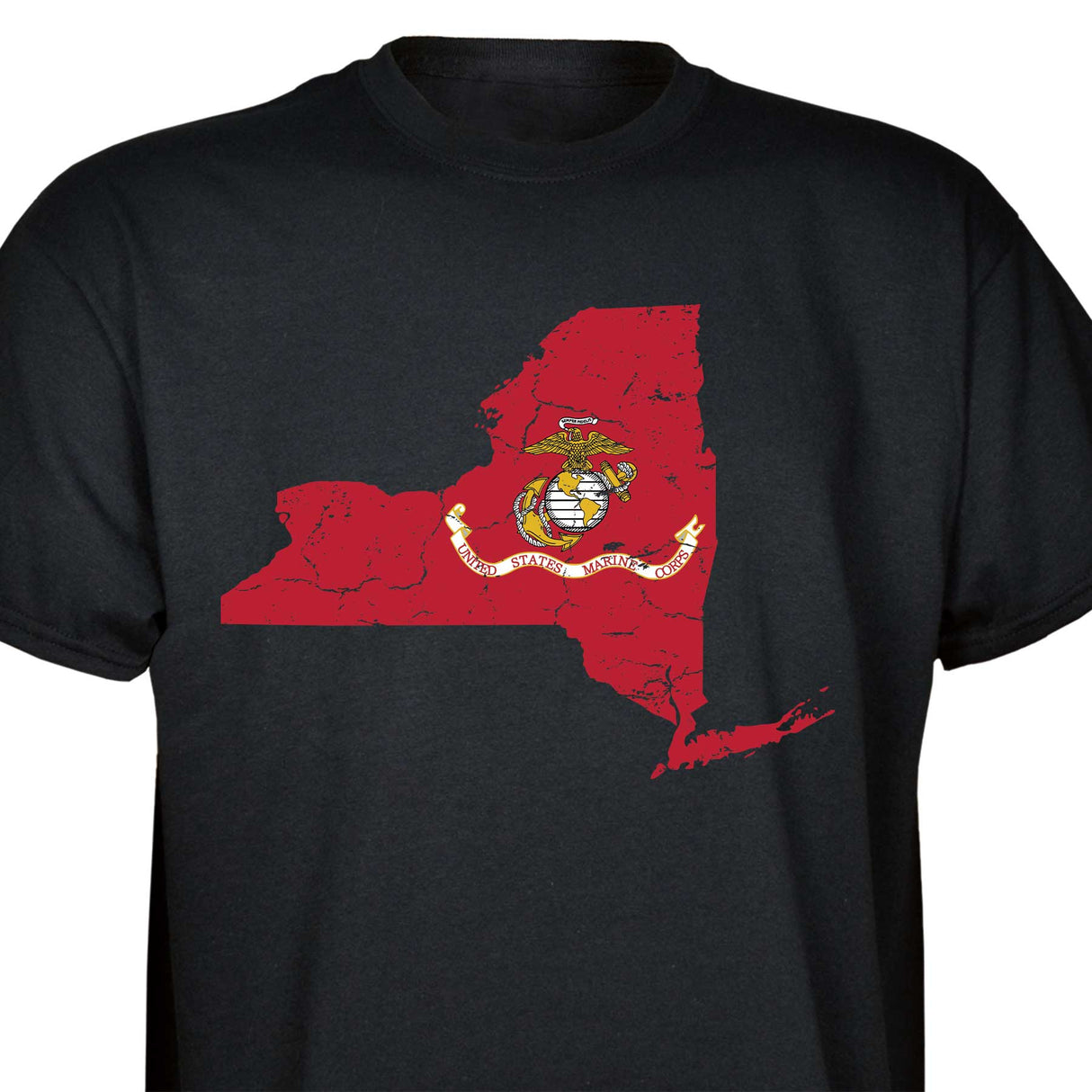 Customizable USMC T-Shirt with Choose-your-State Option - SGT GRIT