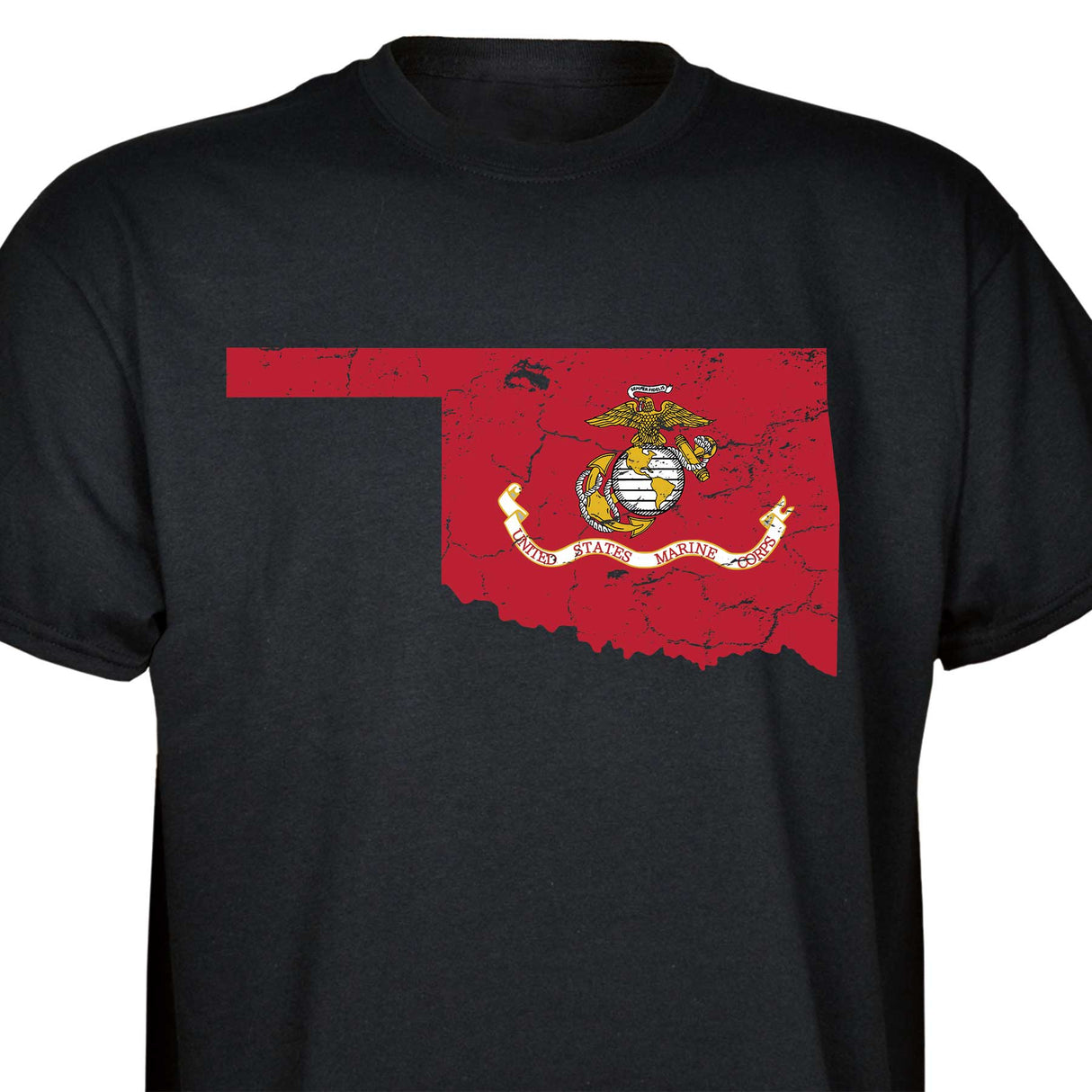 Customizable USMC T-Shirt with Choose-your-State Option - SGT GRIT