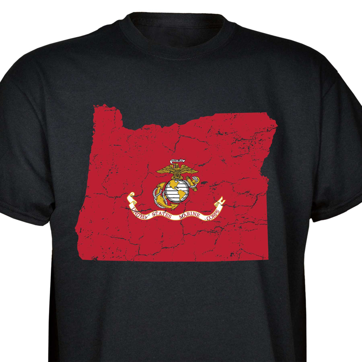 Customizable USMC T-Shirt with Choose-your-State Option - SGT GRIT
