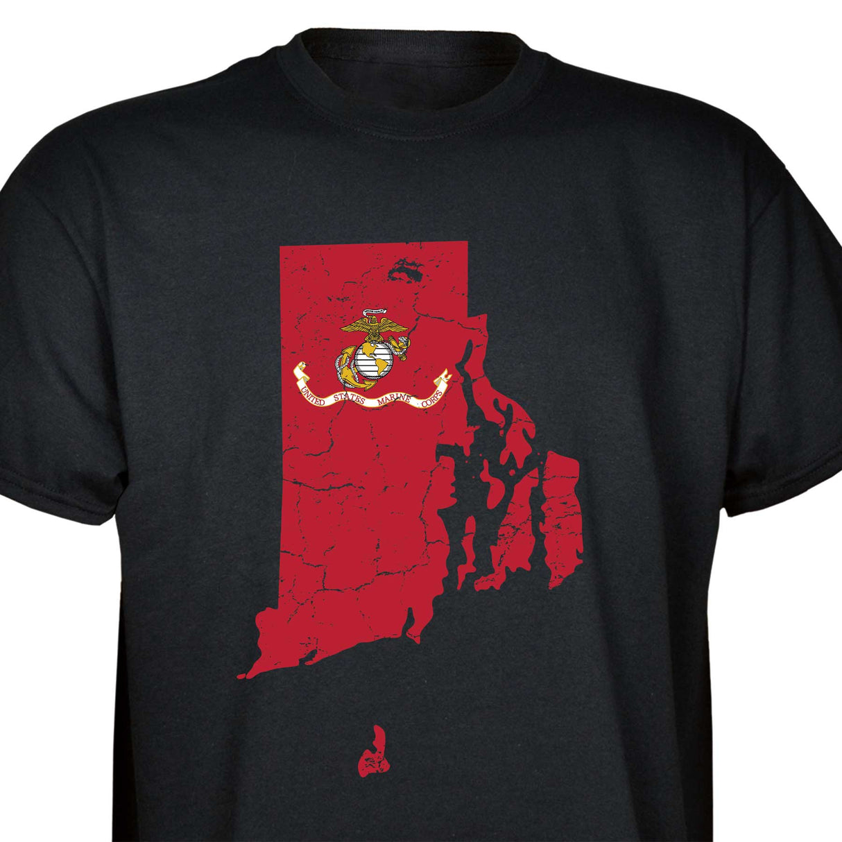 Customizable USMC T-Shirt with Choose-your-State Option - SGT GRIT