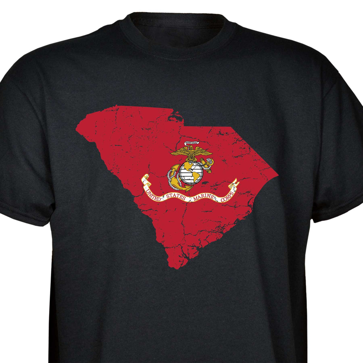 Customizable USMC T-Shirt with Choose-your-State Option - SGT GRIT