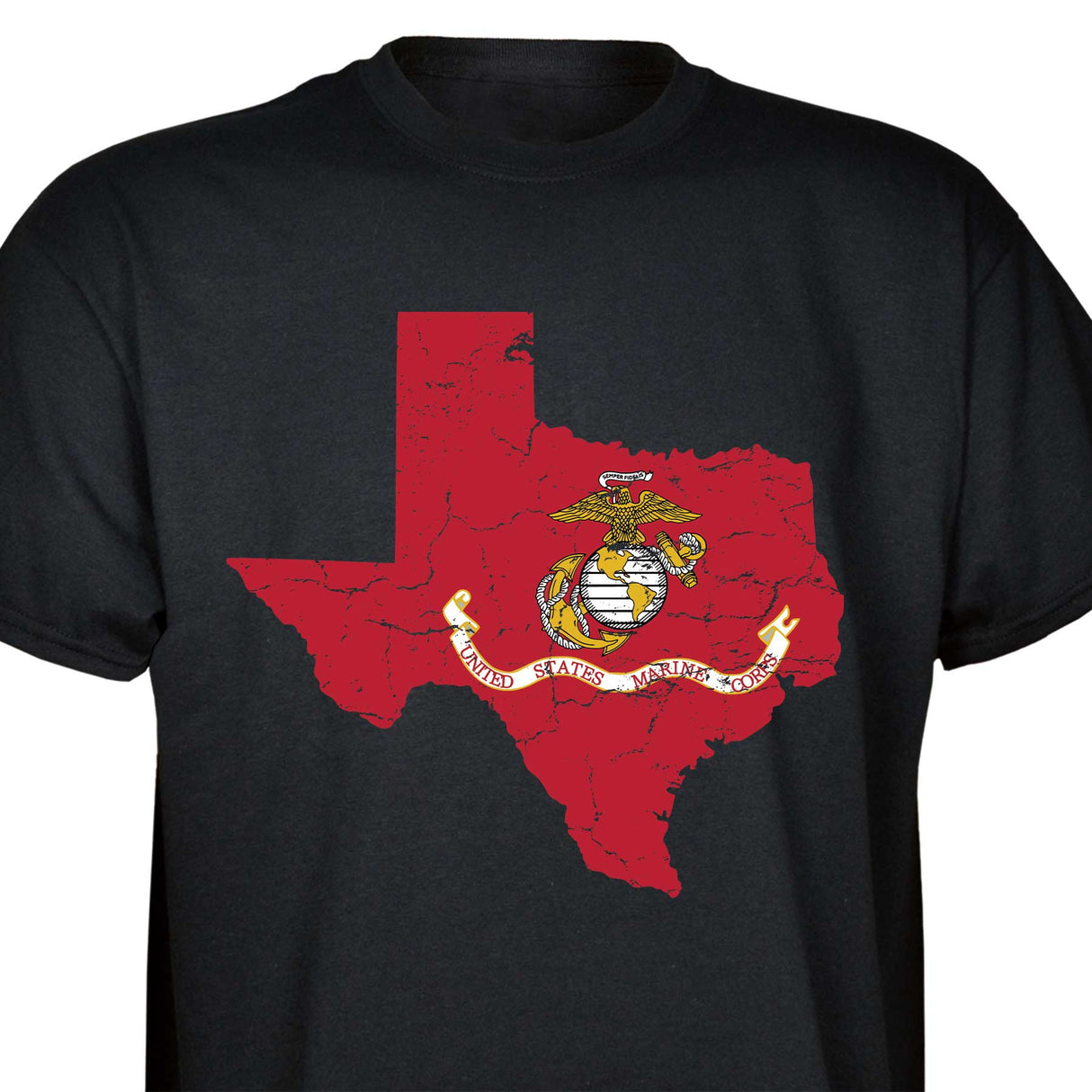 Customizable USMC T-Shirt with Choose-your-State Option - SGT GRIT