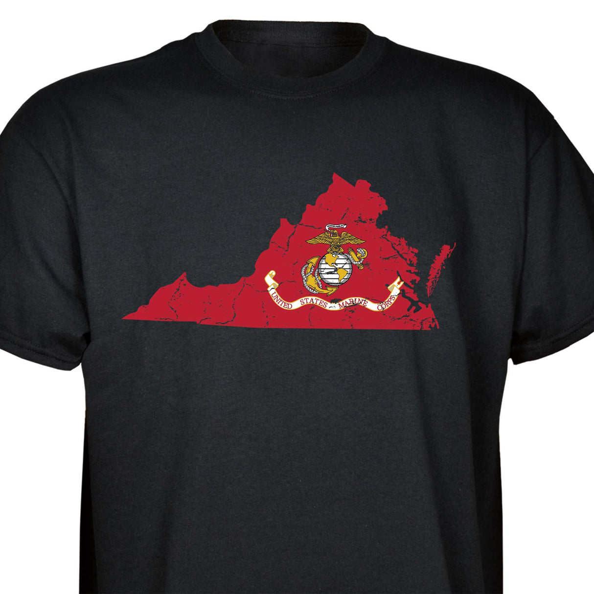 Customizable USMC T-Shirt with Choose-your-State Option - SGT GRIT