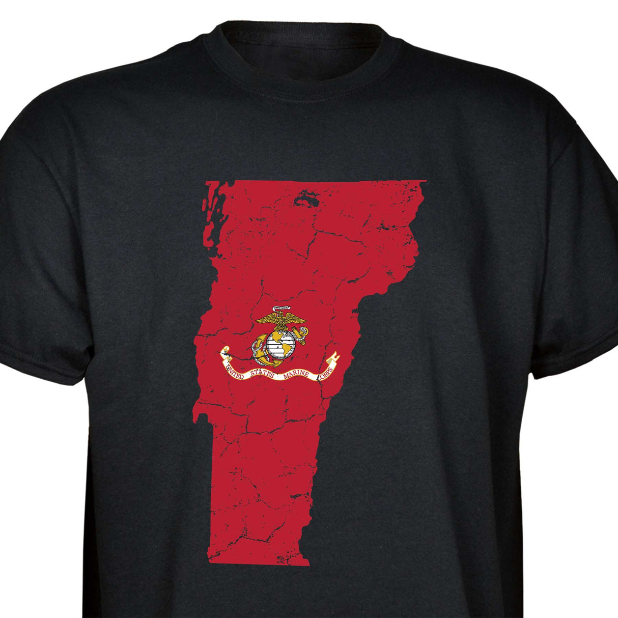 Customizable USMC T-Shirt with Choose-your-State Option - SGT GRIT