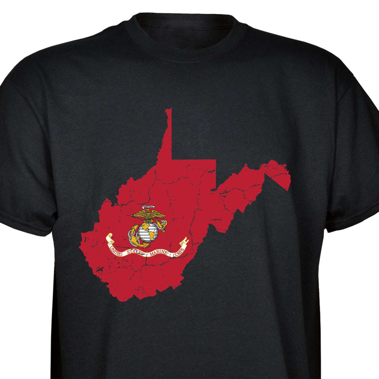 Customizable USMC T-Shirt with Choose-your-State Option - SGT GRIT
