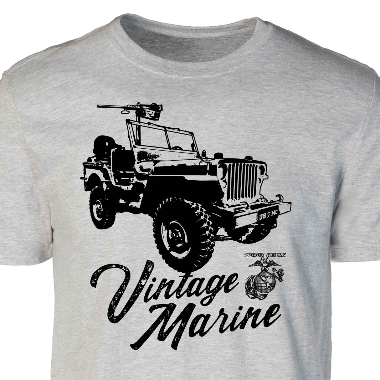 Vintage Marine Jeep T-shirt - SGT GRIT
