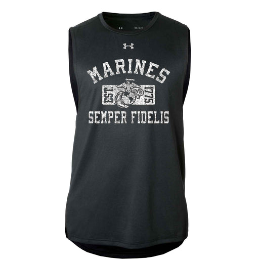 Under Armour Marines Est. 1775 Tech Sleeveless T-shirt - SGT GRIT