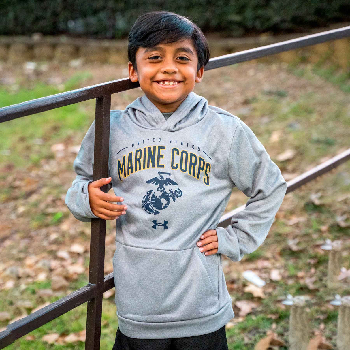 Under Armour Youth USMC Hoodie - SGT GRIT