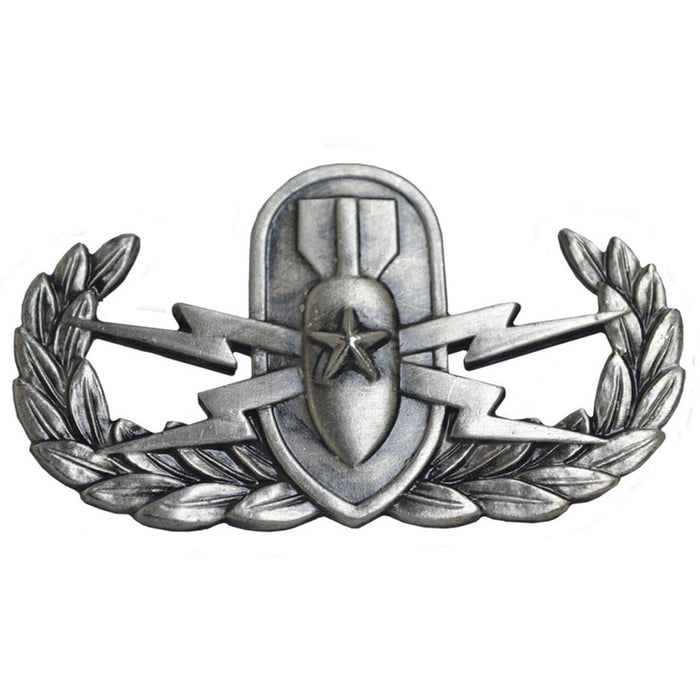 Marine Corps Senior EOD Oxidized Badge - SGT GRIT