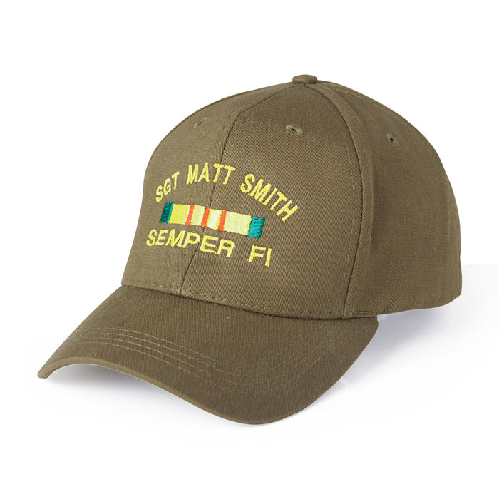 USMC Custom Logo Hat- Personalized - SGT GRIT