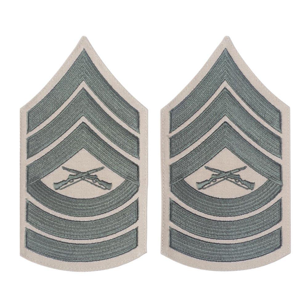 Green on Khaki Chevrons - SGT GRIT
