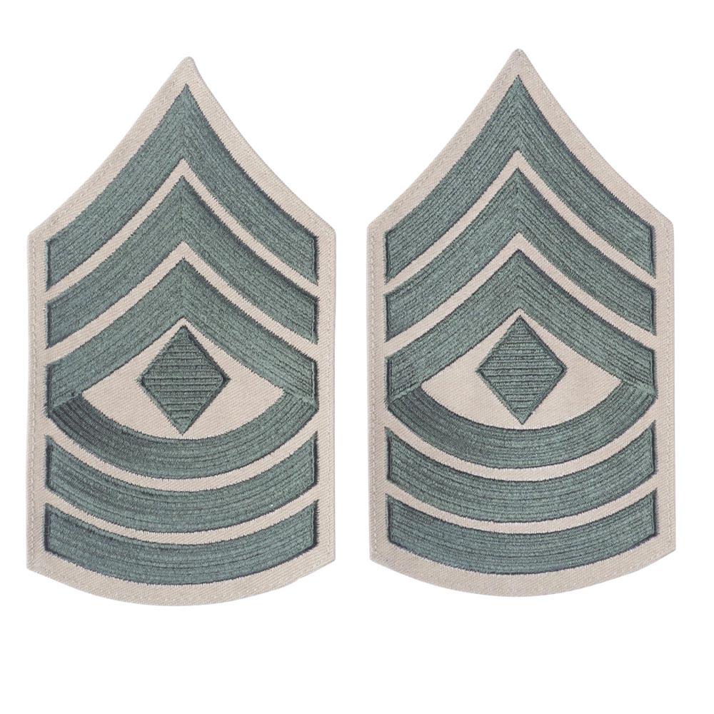 Green on Khaki Chevrons - SGT GRIT