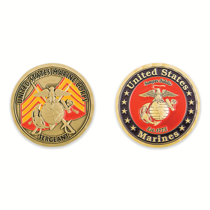 USMC Sergeant Challenge Coin - SGT GRIT