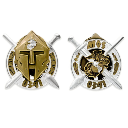 USMC Mortarman 0341 MOS Challenge Coin - SGT GRIT