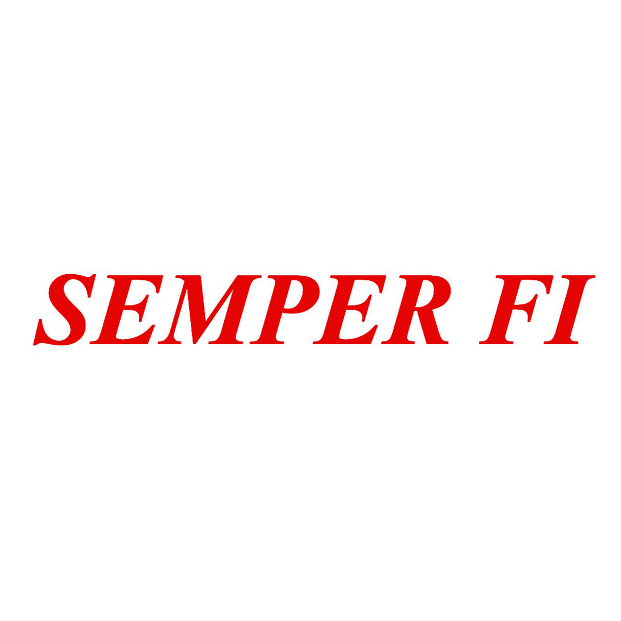Semper Fi Vinyl Auto Decal - A - SGT GRIT