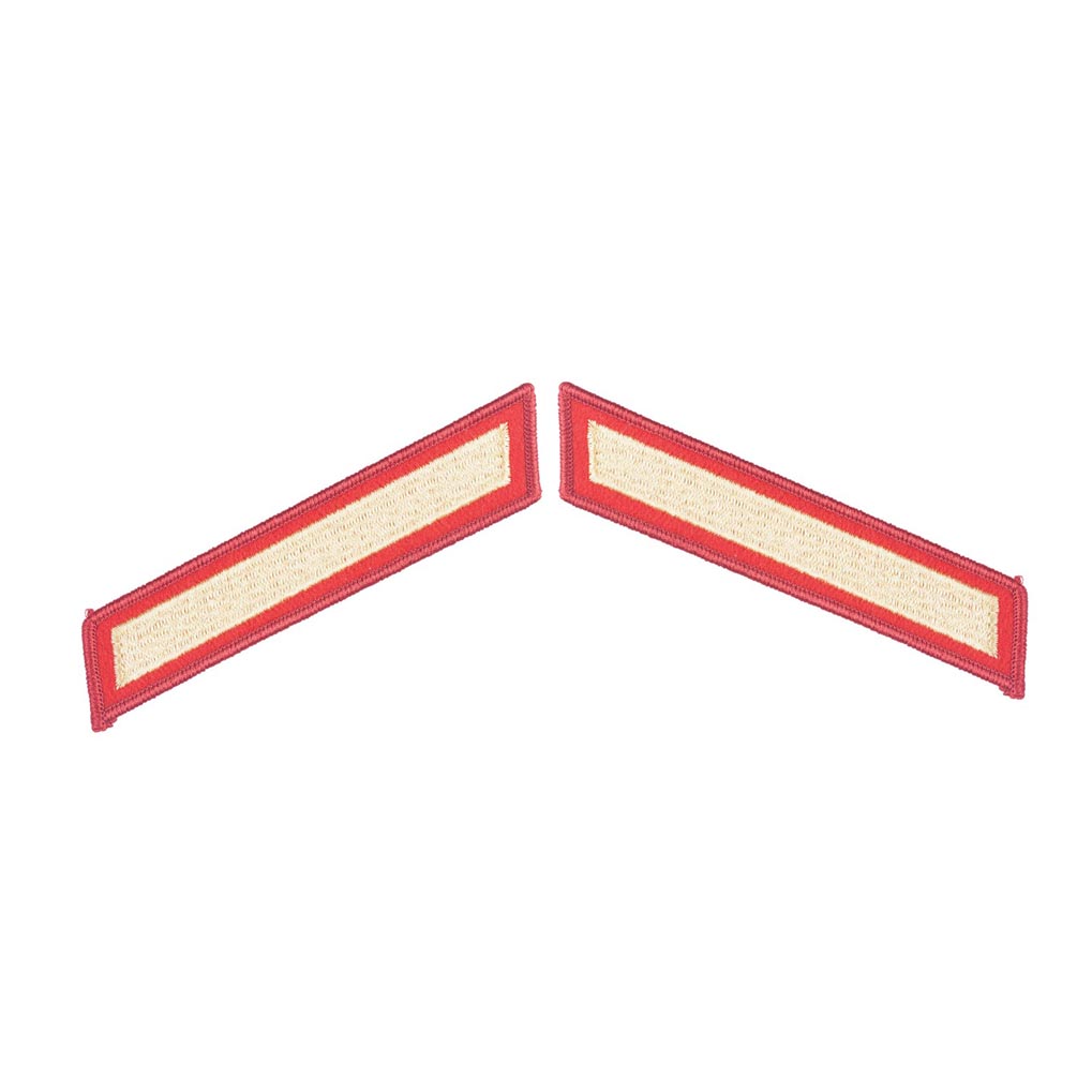 Gold on Red Female Service Stripes - SGT GRIT