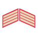 Gold on Red Female Service Stripes - SGT GRIT