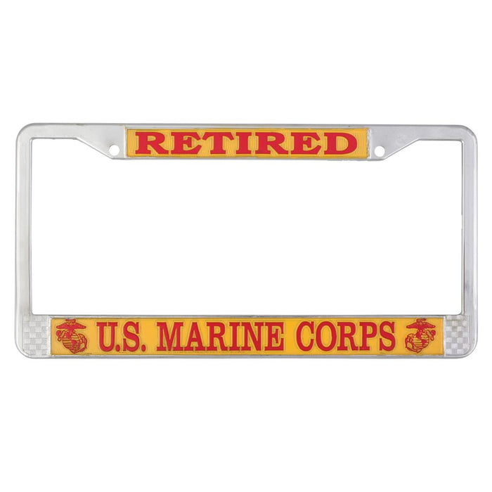 Retired US Marine Corps License Plate Frame - SGT GRIT