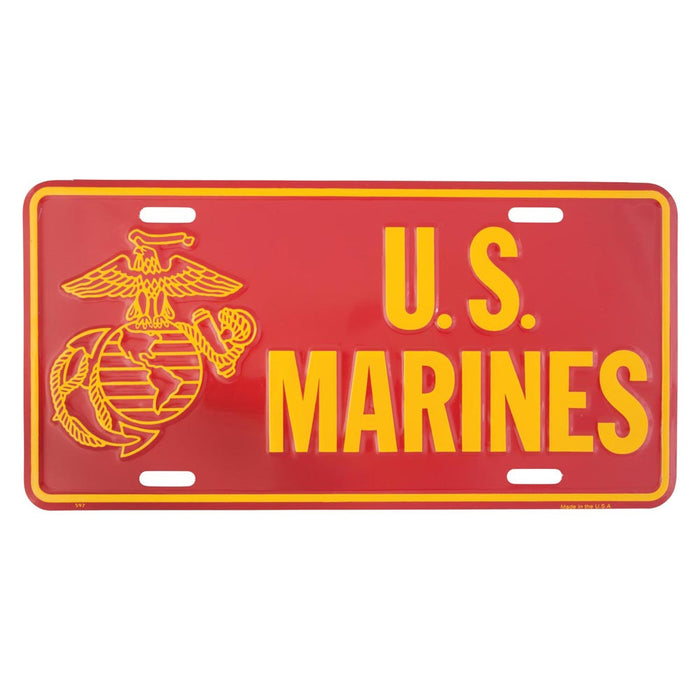 U.S. Marines Eagle, Globe, and Anchor License Plate - SGT GRIT