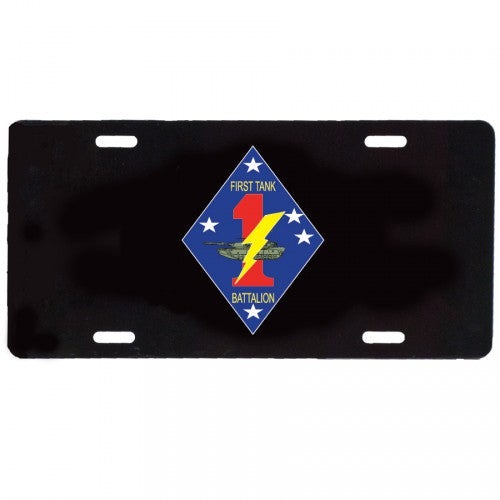 1st Tank Battalion License Plate - SGT GRIT
