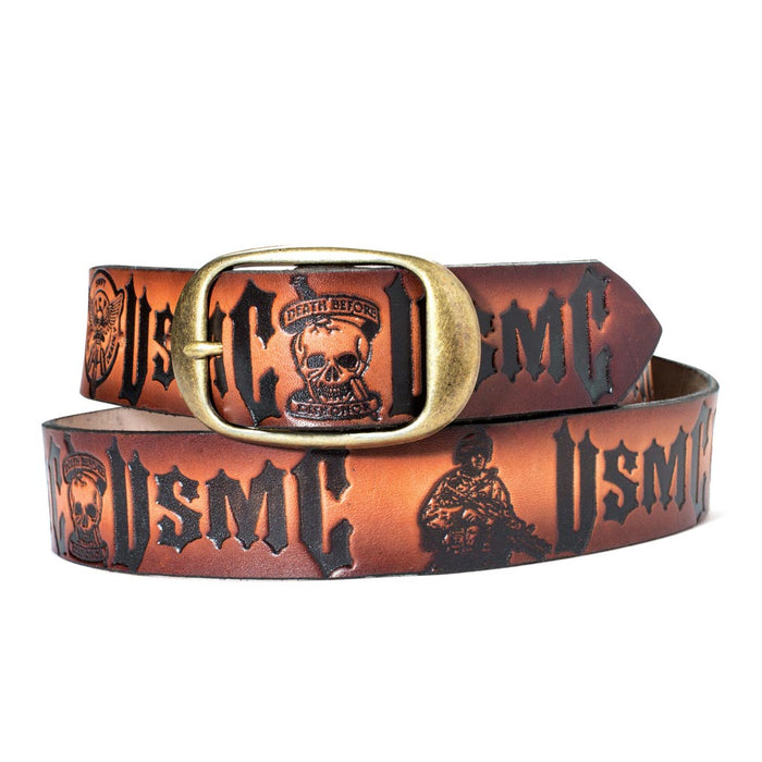 Death Before Dishonor Leather Belt - SGT GRIT