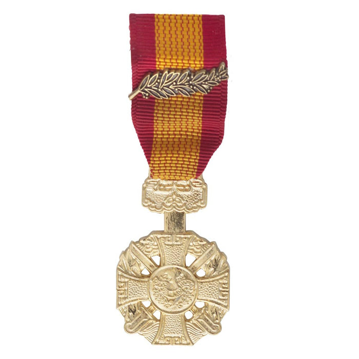 Anodized Republic of Vietnam Gallantry Cross Mini Medal - SGT GRIT