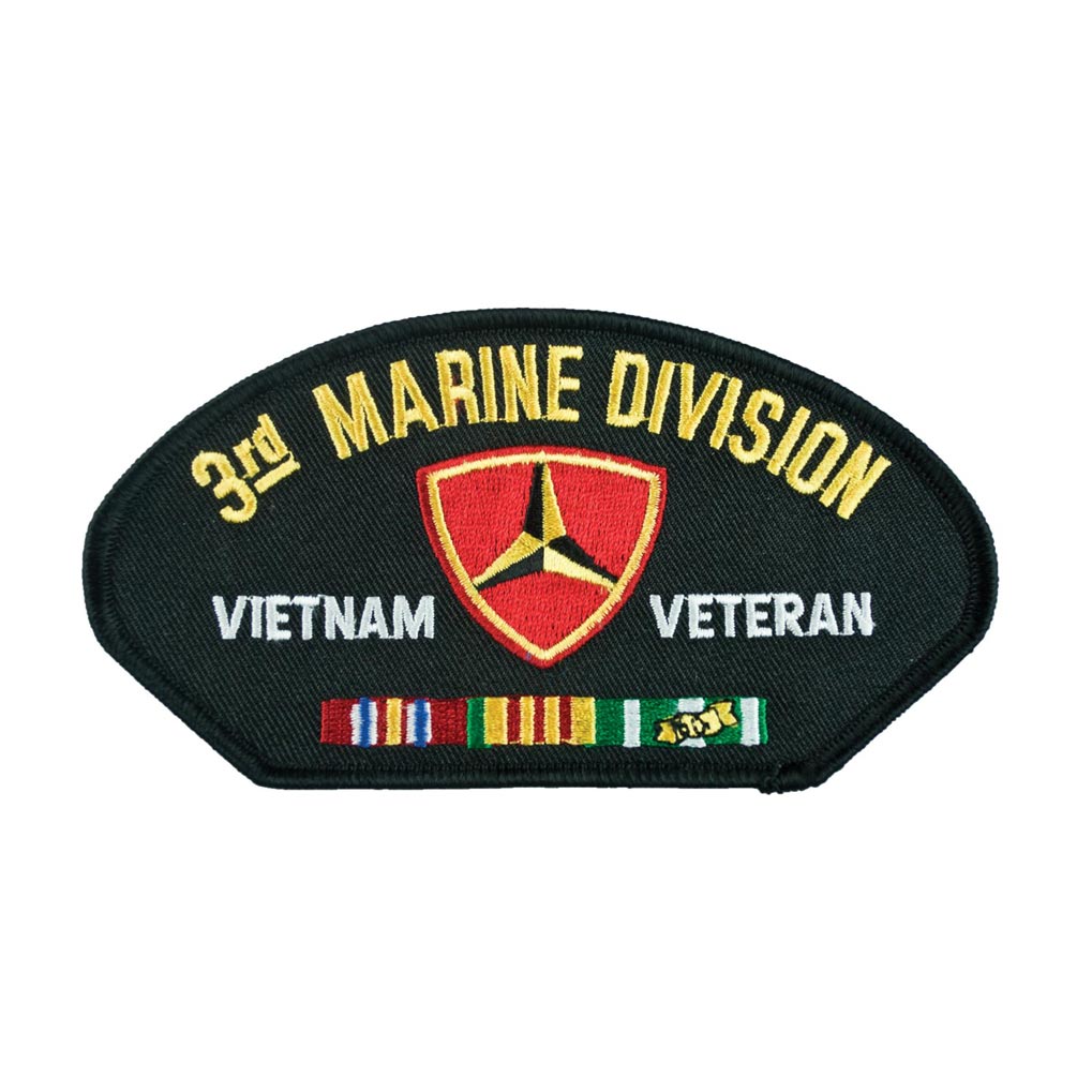 Vietnam - 3rd Marine Division Veteran Cover Patch - SGT GRIT