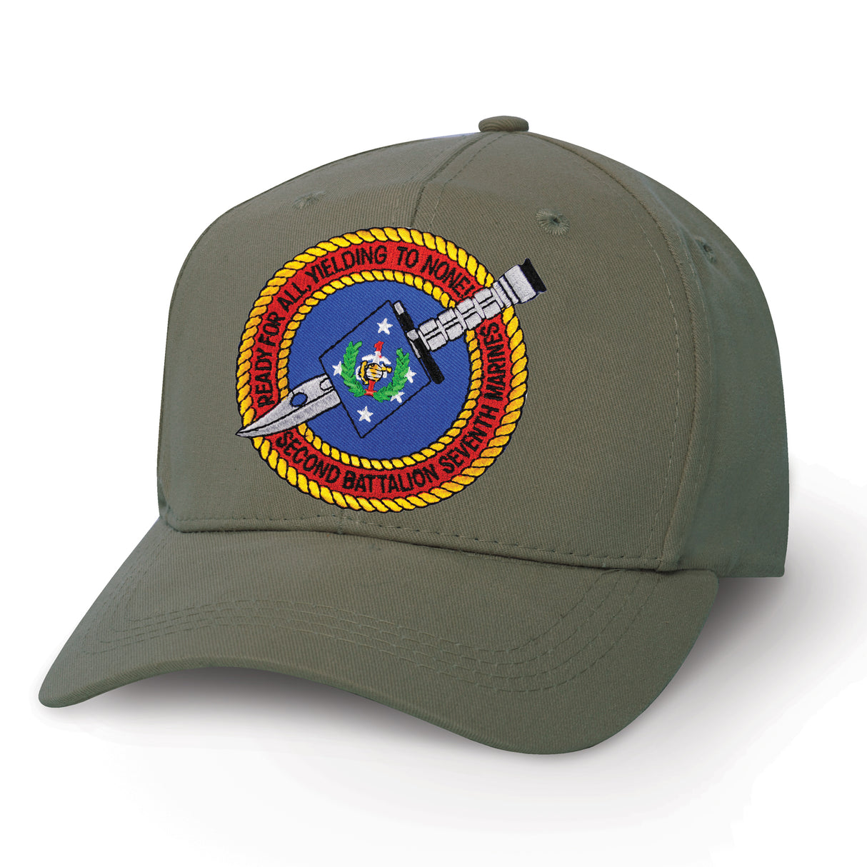 2nd Battalion 7th Marines Patch Cover - SGT GRIT