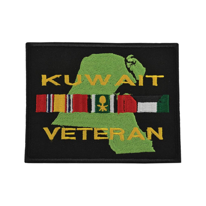 Kuwait Veteran Patch with Country and Ribbons