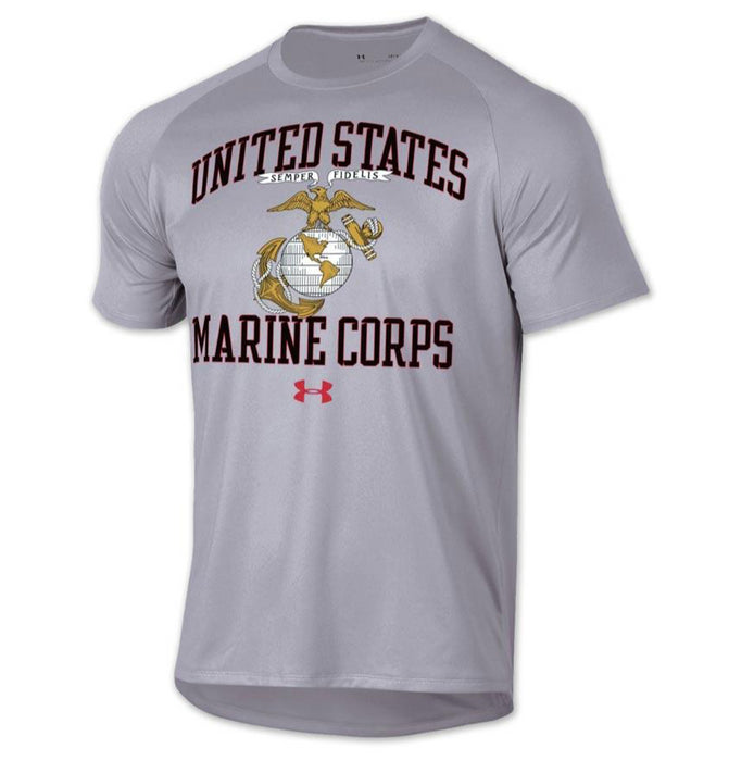 Under Armour United States Marine Corps Short Sleeve Tech Tee - SGT GRIT