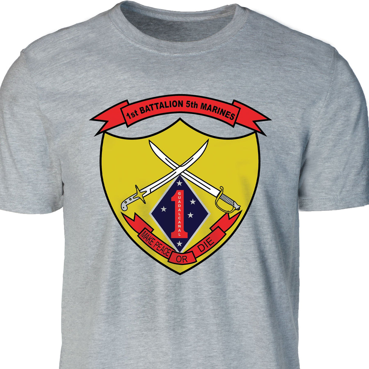 1st Battalion 5th Marines T-shirt - SGT GRIT