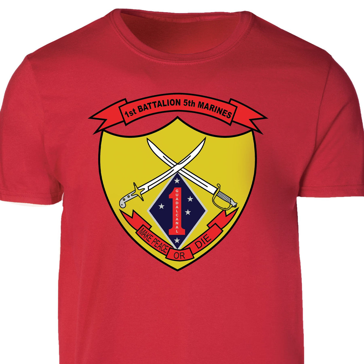 1st Battalion 5th Marines T-shirt - SGT GRIT