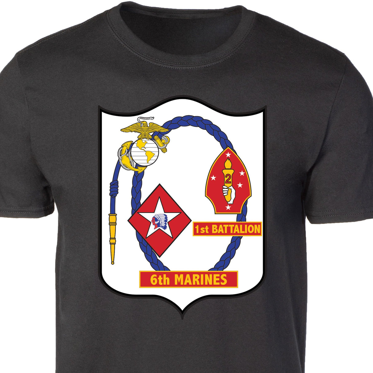 1st Battalion 6th Marines T-shirt - SGT GRIT