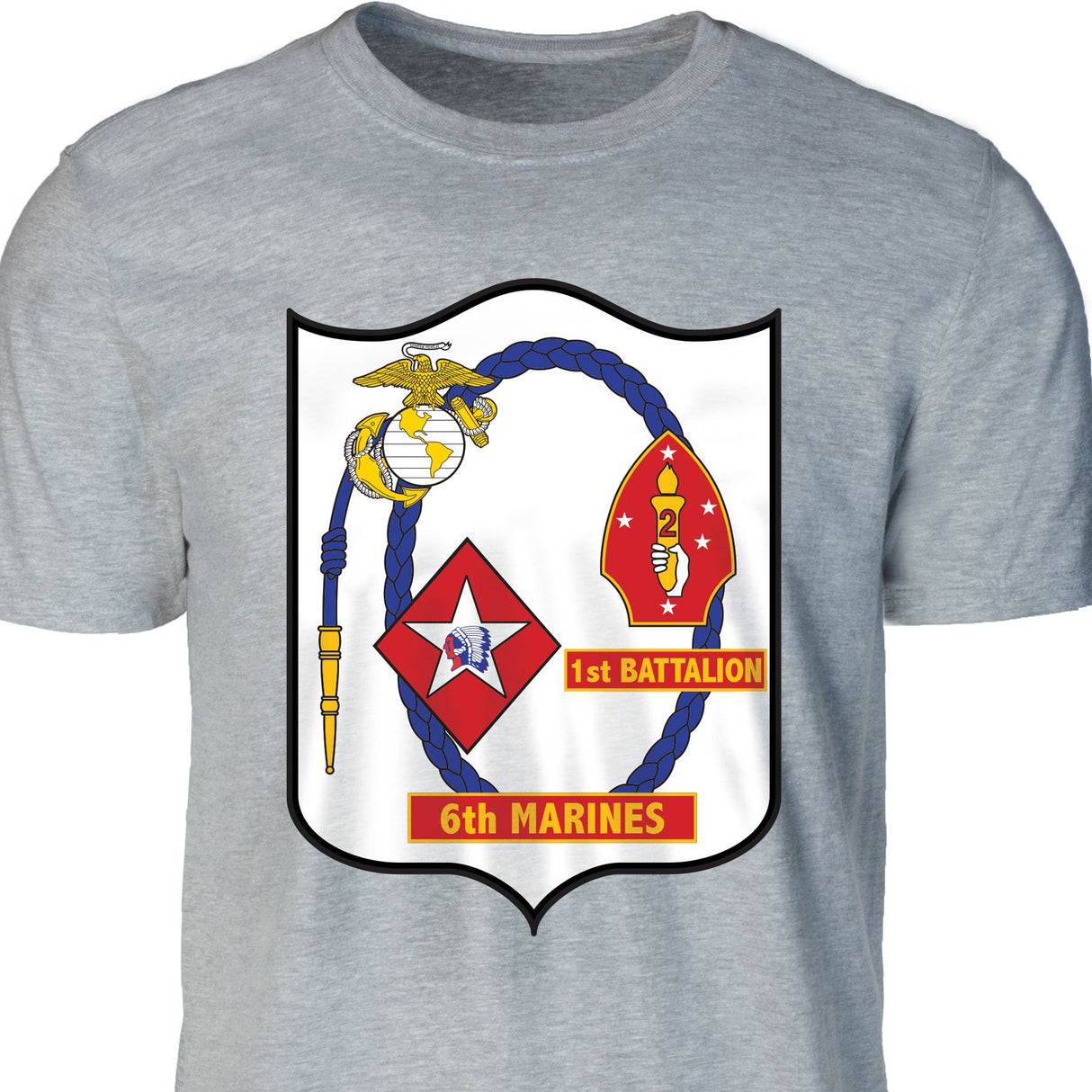 1st Battalion 6th Marines T-shirt - SGT GRIT