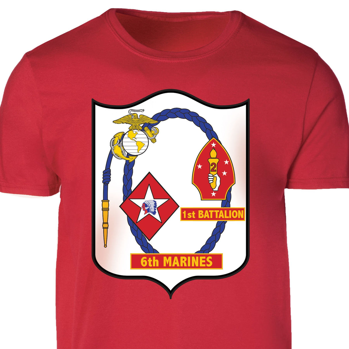 1st Battalion 6th Marines T-shirt - SGT GRIT