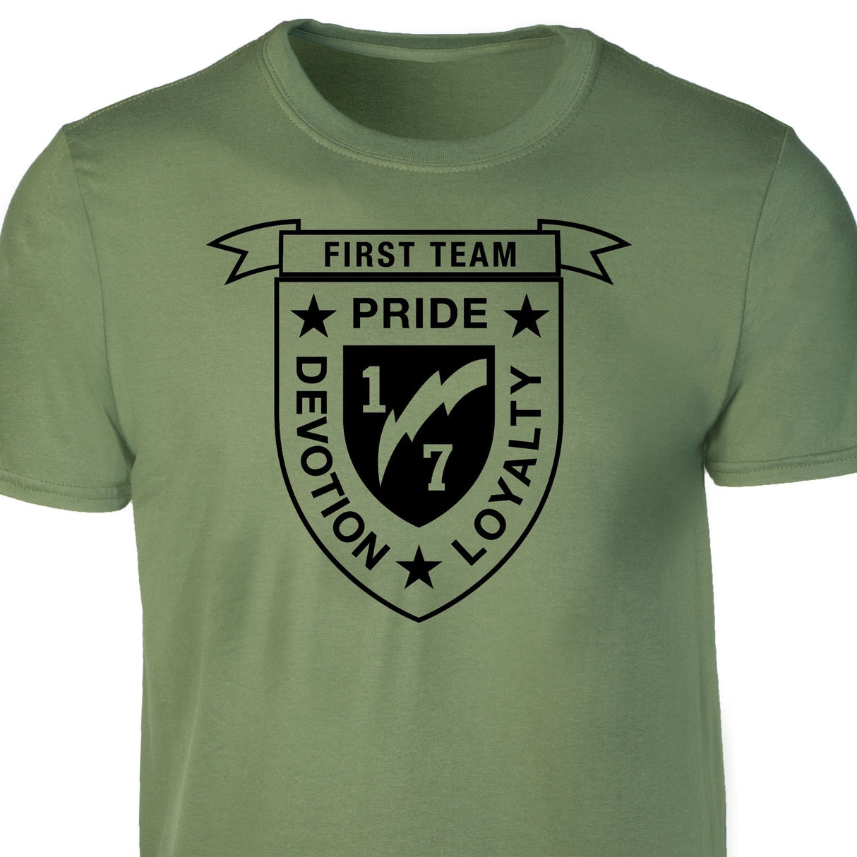 1st Battalion 7th Marines T-shirt - SGT GRIT