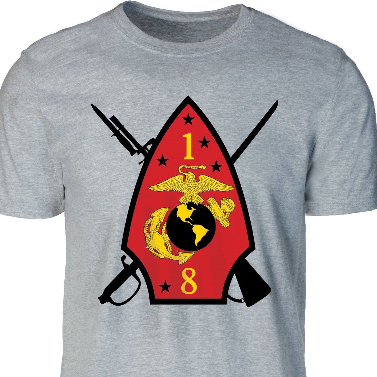 1st Battalion 8th Marines T-shirt - SGT GRIT