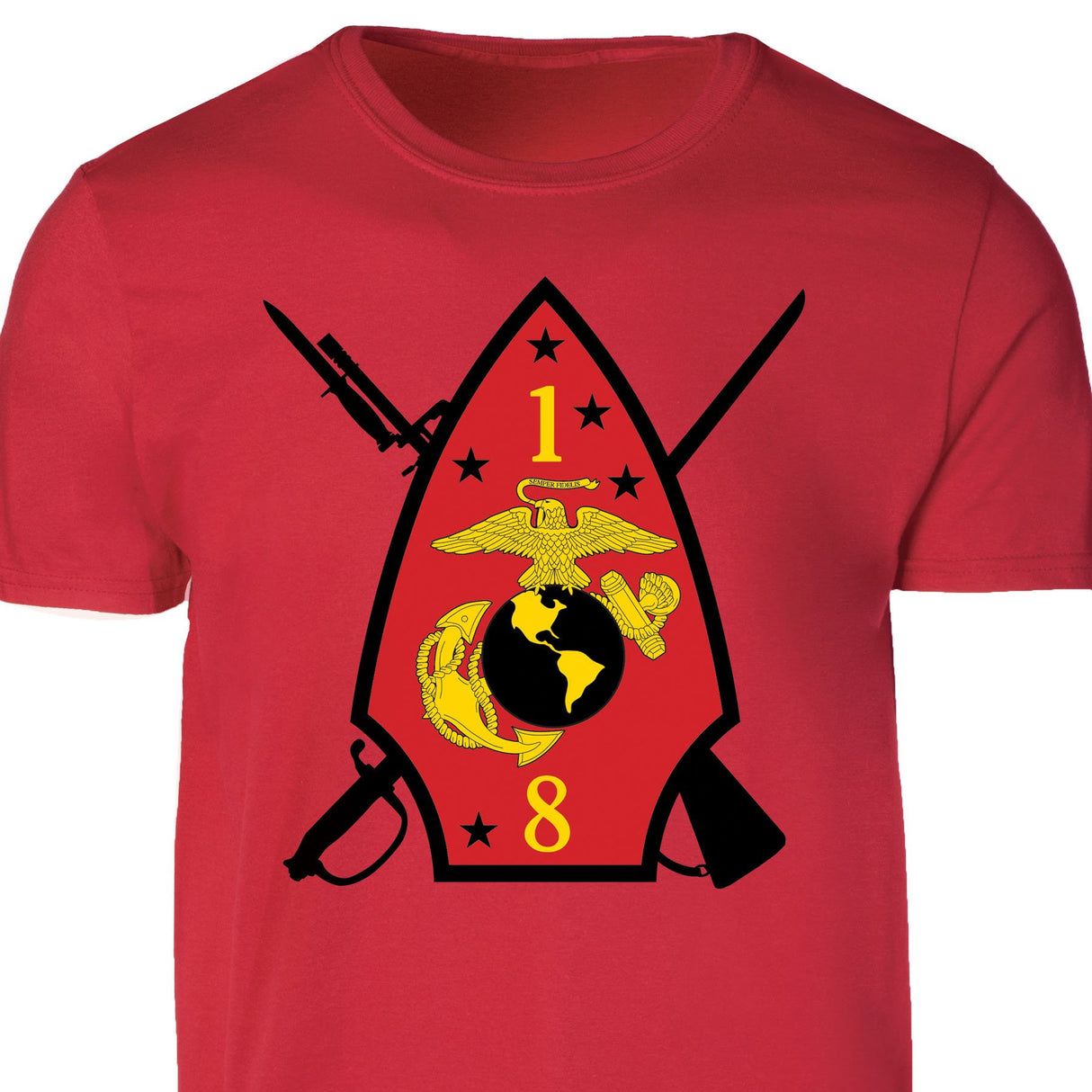 1st Battalion 8th Marines T-shirt - SGT GRIT