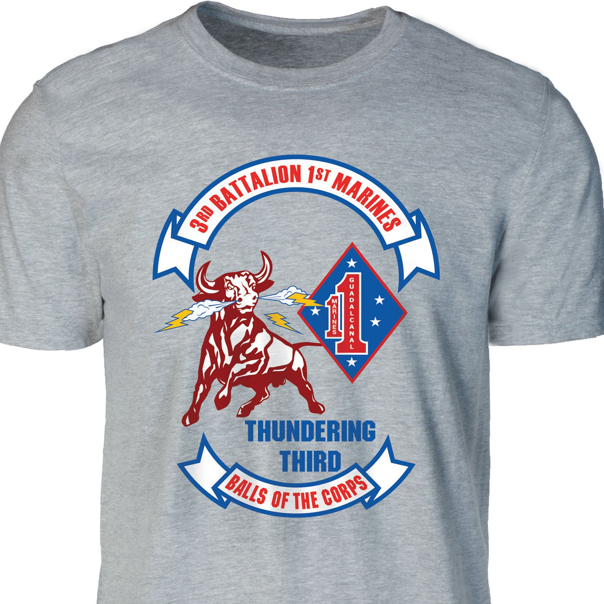 3rd Battalion 1st Marines T-shirt - SGT GRIT