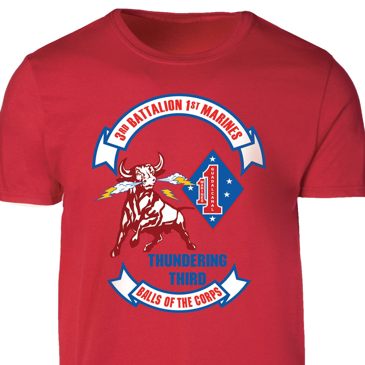 3rd Battalion 1st Marines T-shirt - SGT GRIT