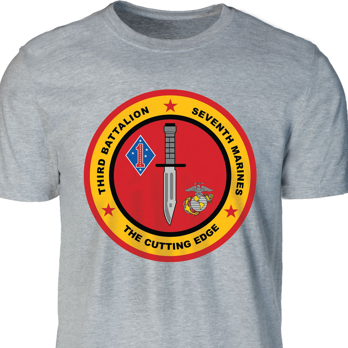 3rd Battalion 7th Marines T-shirt - SGT GRIT
