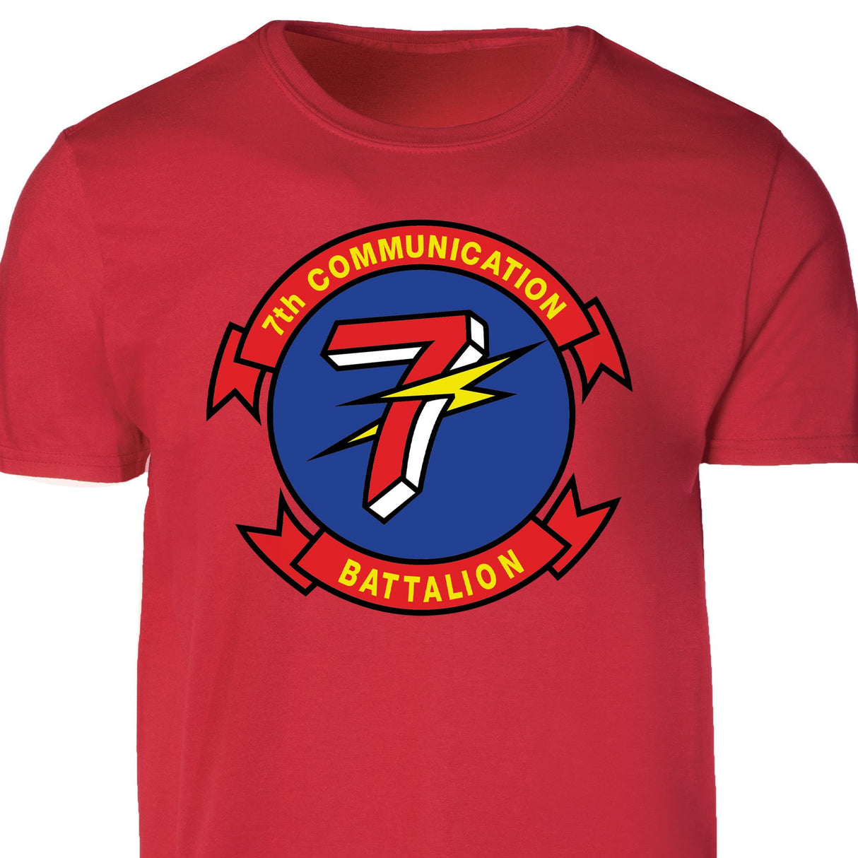 7th Communication Battalion Patch T-shirt - SGT GRIT