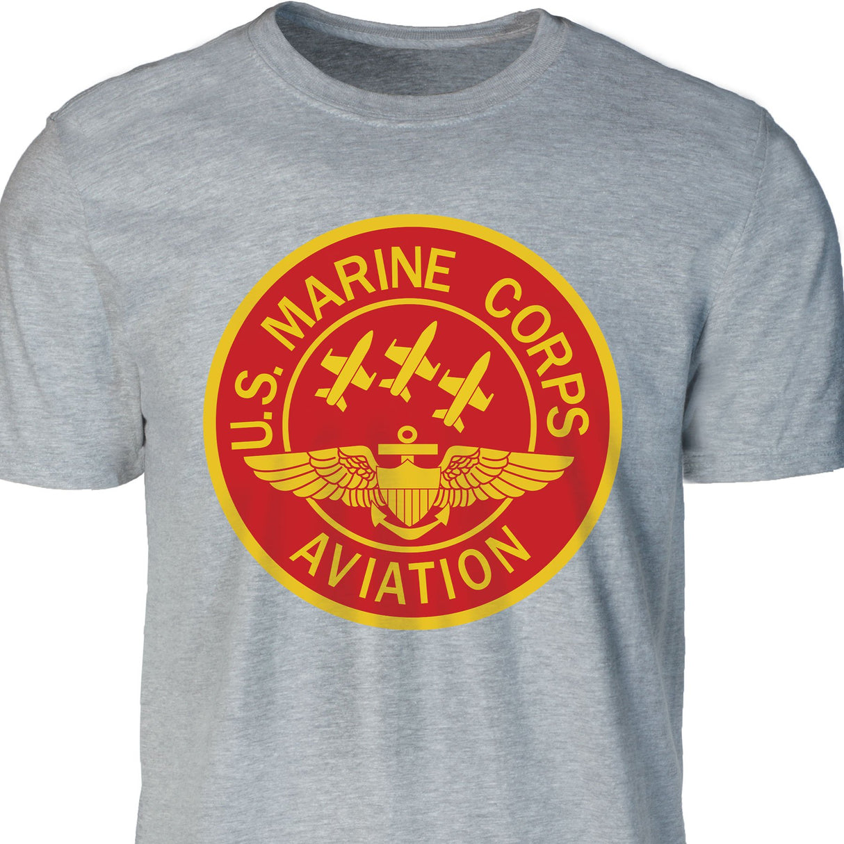 Red Marine Corps Aviation T-shirt - SGT GRIT