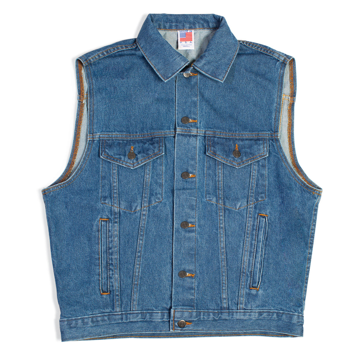 Embossed Denim Vest - SGT GRIT