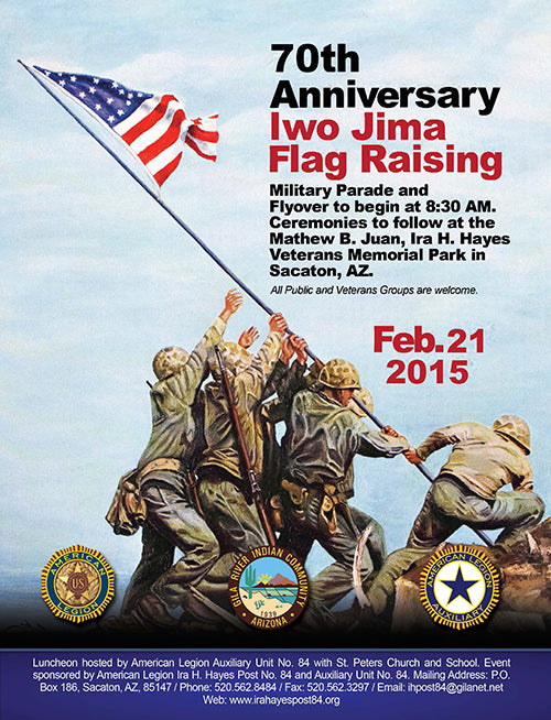70th Anniversary Iwo Jima Flag Raising Parad
