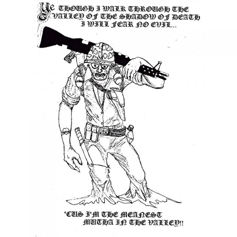 Cartoon-like Drawings of Wars and Marines