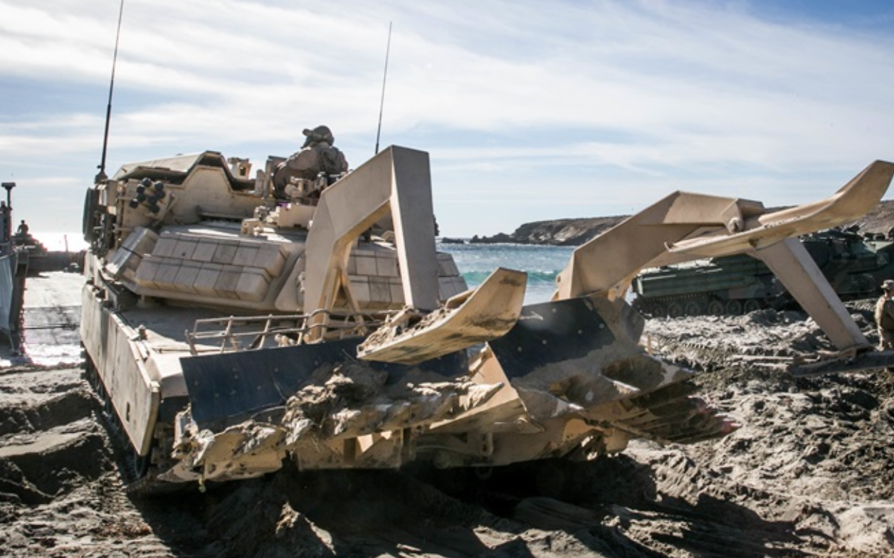 Marine Corps Makes History with Mine Plow Prototype for Assault Breacher Vehicle